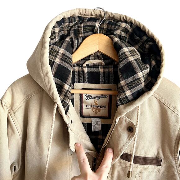 Vintage Wrangler Western Santa Fe Style Zip Up Jacket Size Medium 22x27 - Picture 3 of 10